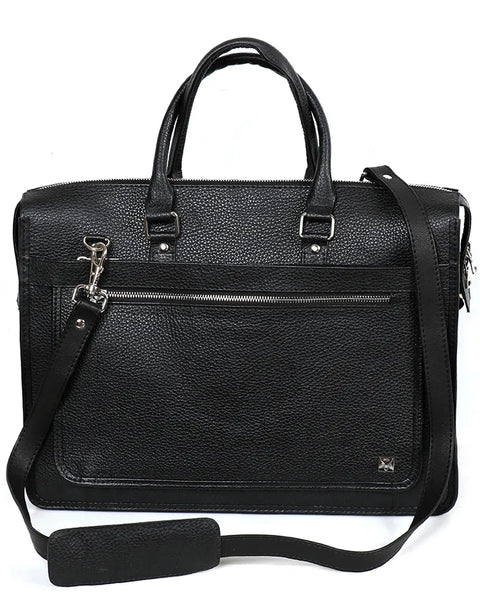 Luxury Leather Laptop Bag with File Compartment