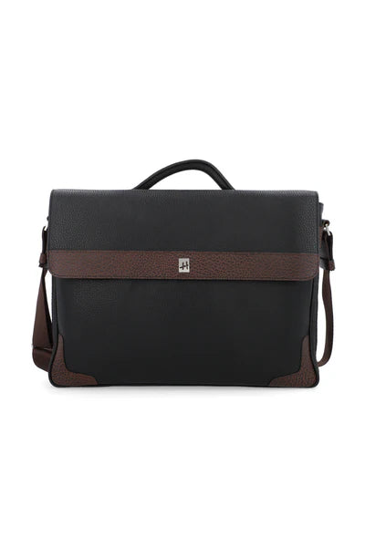 PROTOCOL Bag - BLACK | Genuine Leather Office & Laptop Bag