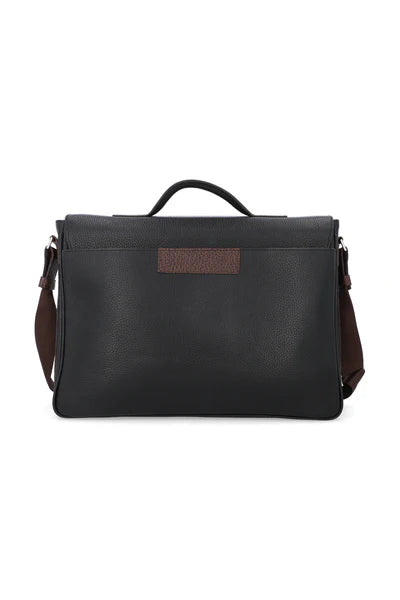 PROTOCOL Bag - BLACK | Genuine Leather Office & Laptop Bag