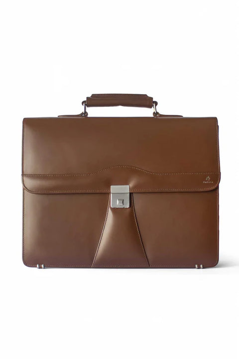 The Staton Office & Laptop Bag - Brown Leather, Stylish & Functional