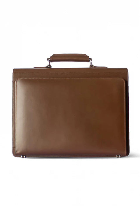 The Staton Office & Laptop Bag - Brown Leather, Stylish & Functional