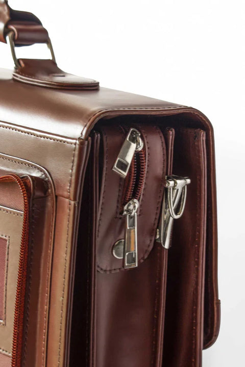 The Staton Office & Laptop Bag - Brown Leather, Stylish & Functional