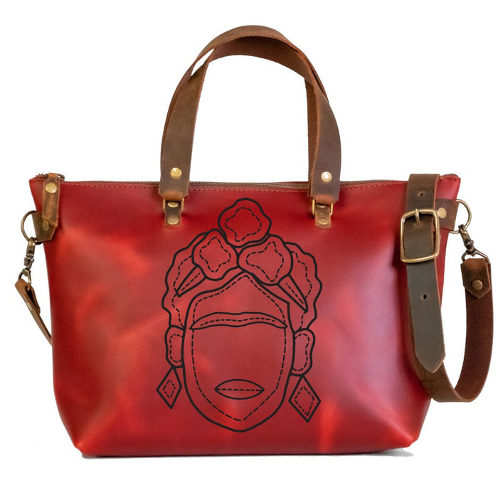 LIMITED RUN | Icon Series | Crossbody Zipper Purse | Laser Printed | Medium | Frida